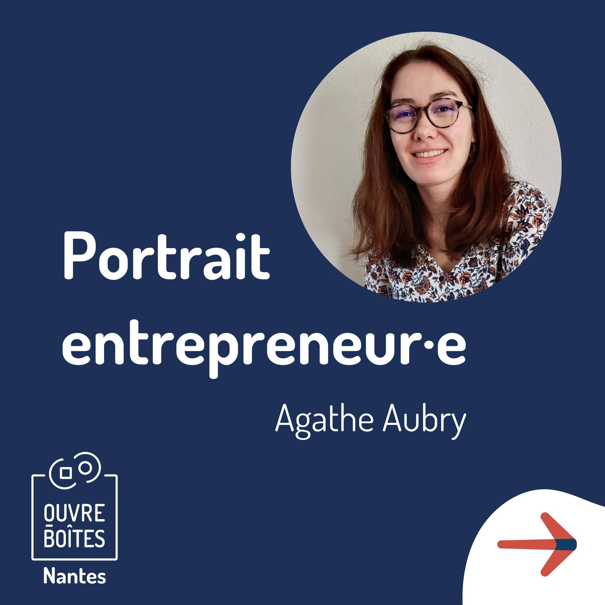 Portrait d'entrepreneure Agathe AUBRY, rédactrice web SEO & correctrice - Ouvre-boîtes